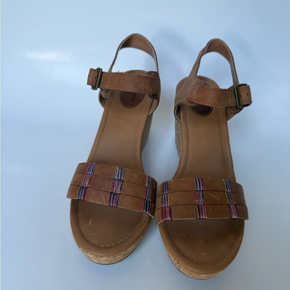 Sperry Dawn Echo wedge sandal Brown 9.5 - Picture 7 of 11